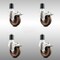 Service Caster 4 Inch 316SS High Temp Glass Filled Nylon 1-3/4 Inch Stem Caster Set Lock Brake SCC-SS316TTLEX20S414-GFNSHT-134-4 - alternate 1
